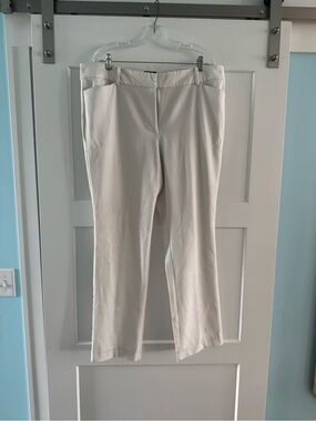 Ann Taylor Curvy White Trousers